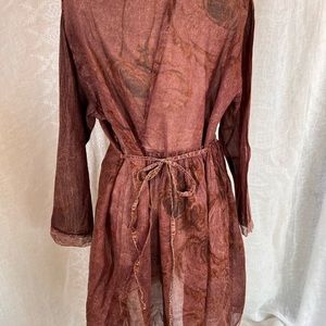 Krista Larson ‘Wee Dress’ . One size fits most. Old Roses Organza. Tulle trim.